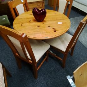 Pine Dining Table and chairs