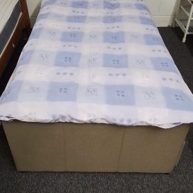 Modern Light Green Fabric Guest Bed