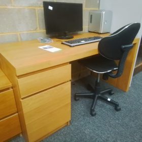 Golden Oak Dressing Table/Desk